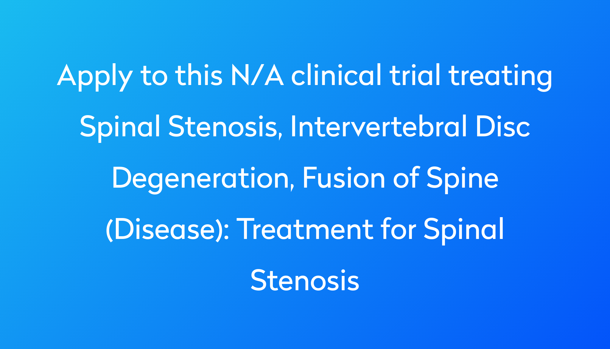 treatment-for-spinal-stenosis-clinical-trial-power